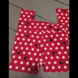 EUC Minnie Mouse TC leggings